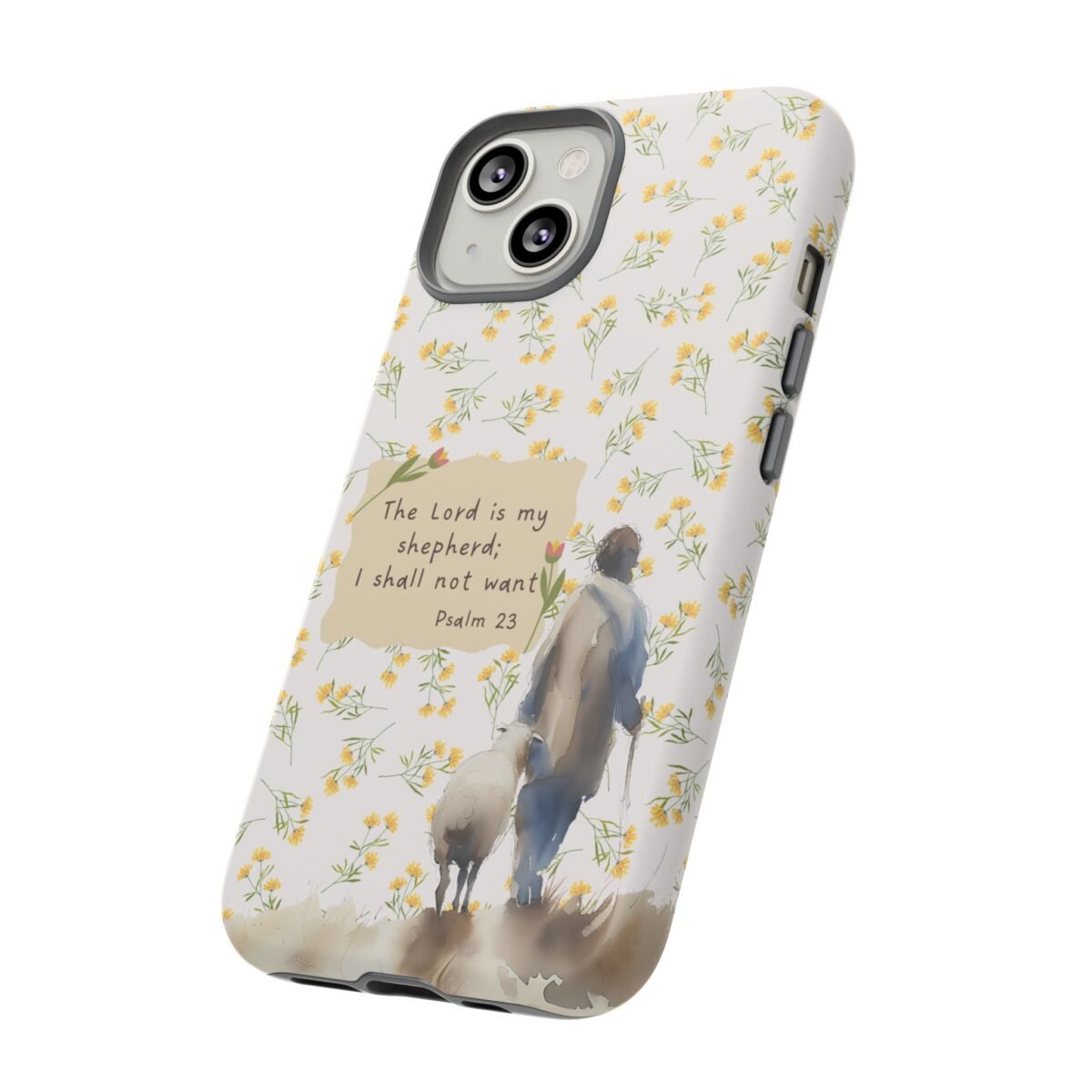 Christian Verse Phone Case The Lord is my Shepherd Psalm 23 Phone Case iPhone 16 15 14 13 12 Pro Max Samsung S24 S23 S22 S21 Plus Ultra