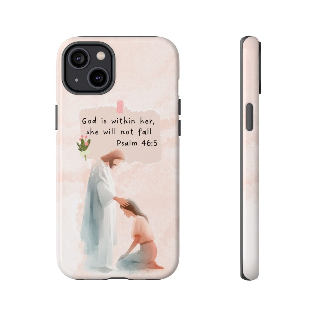 Christian Bible Verse Phone Case God is Within Her Psalm 46 5 Phone Case iPhone 16 15 14 13 12 Pro Max Samsung S24 S23 S22 S21 Plus Ultra