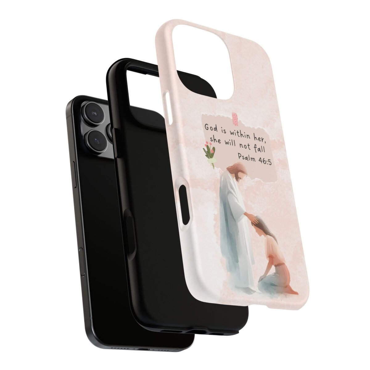 Christian Bible Verse Phone Case God is Within Her Psalm 46 5 Phone Case iPhone 16 15 14 13 12 Pro Max Samsung S24 S23 S22 S21 Plus Ultra