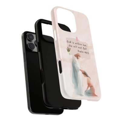 Christian Bible Verse Phone Case God is Within Her Psalm 46 5 Phone Case iPhone 16 15 14 13 12 Pro Max Samsung S24 S23 S22 S21 Plus Ultra