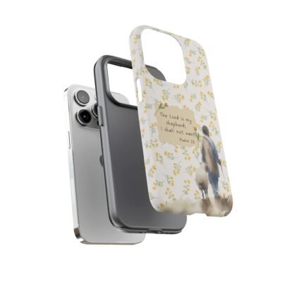 Christian Verse Phone Case The Lord is my Shepherd Psalm 23 Phone Case iPhone 16 15 14 13 12 Pro Max Samsung S24 S23 S22 S21 Plus Ultra