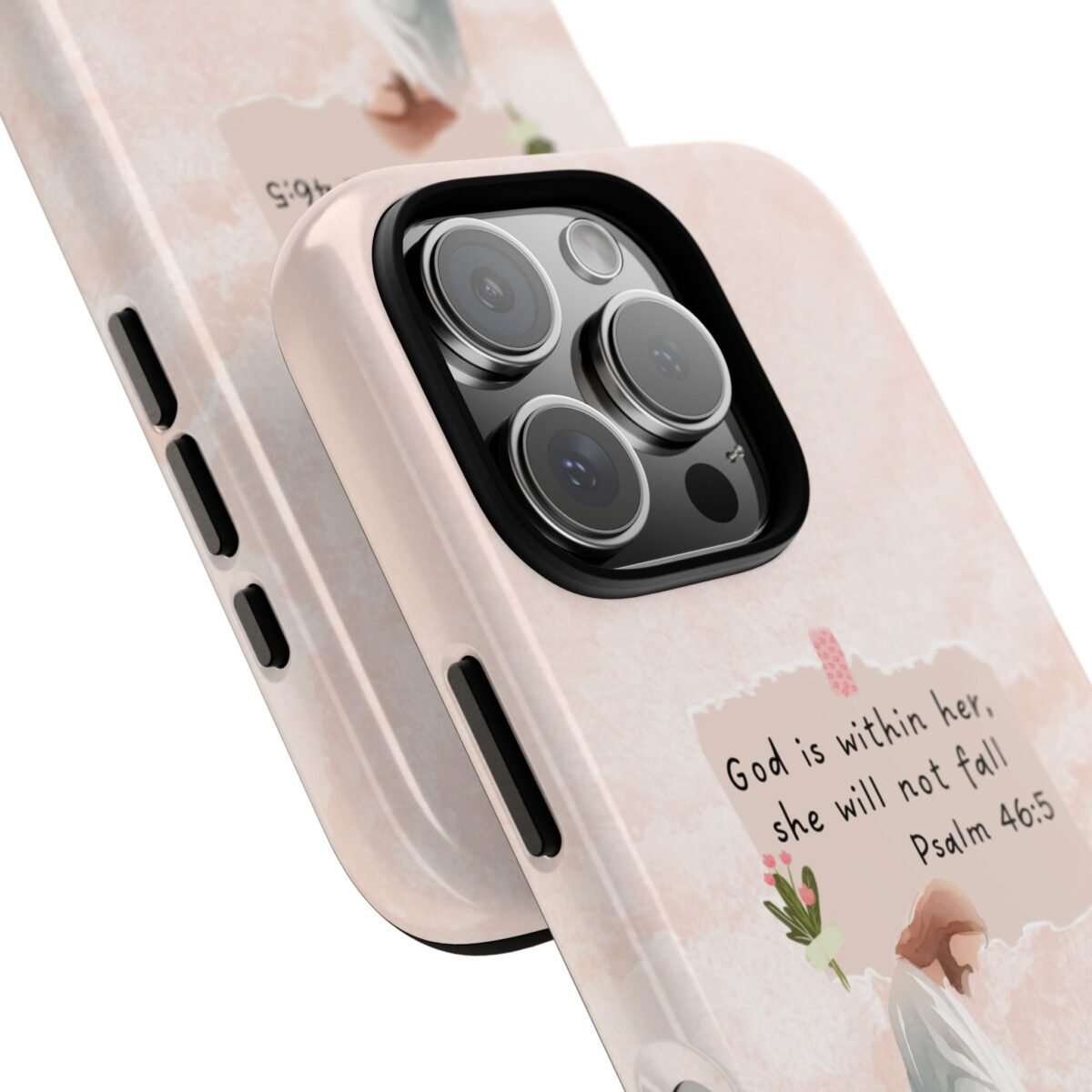 Christian Bible Verse Phone Case God is Within Her Psalm 46 5 Phone Case iPhone 16 15 14 13 12 Pro Max Samsung S24 S23 S22 S21 Plus Ultra