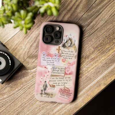 Christian Bible Verse Phone Case Christian Collage Phone Case Faith Phone Casing iPhone Samsung Galaxy Google Pixel iPhone 16 Phone Cover