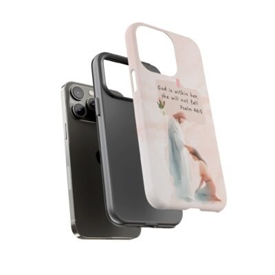 Christian Bible Verse Phone Case God is Within Her Psalm 46 5 Phone Case iPhone 16 15 14 13 12 Pro Max Samsung S24 S23 S22 S21 Plus Ultra
