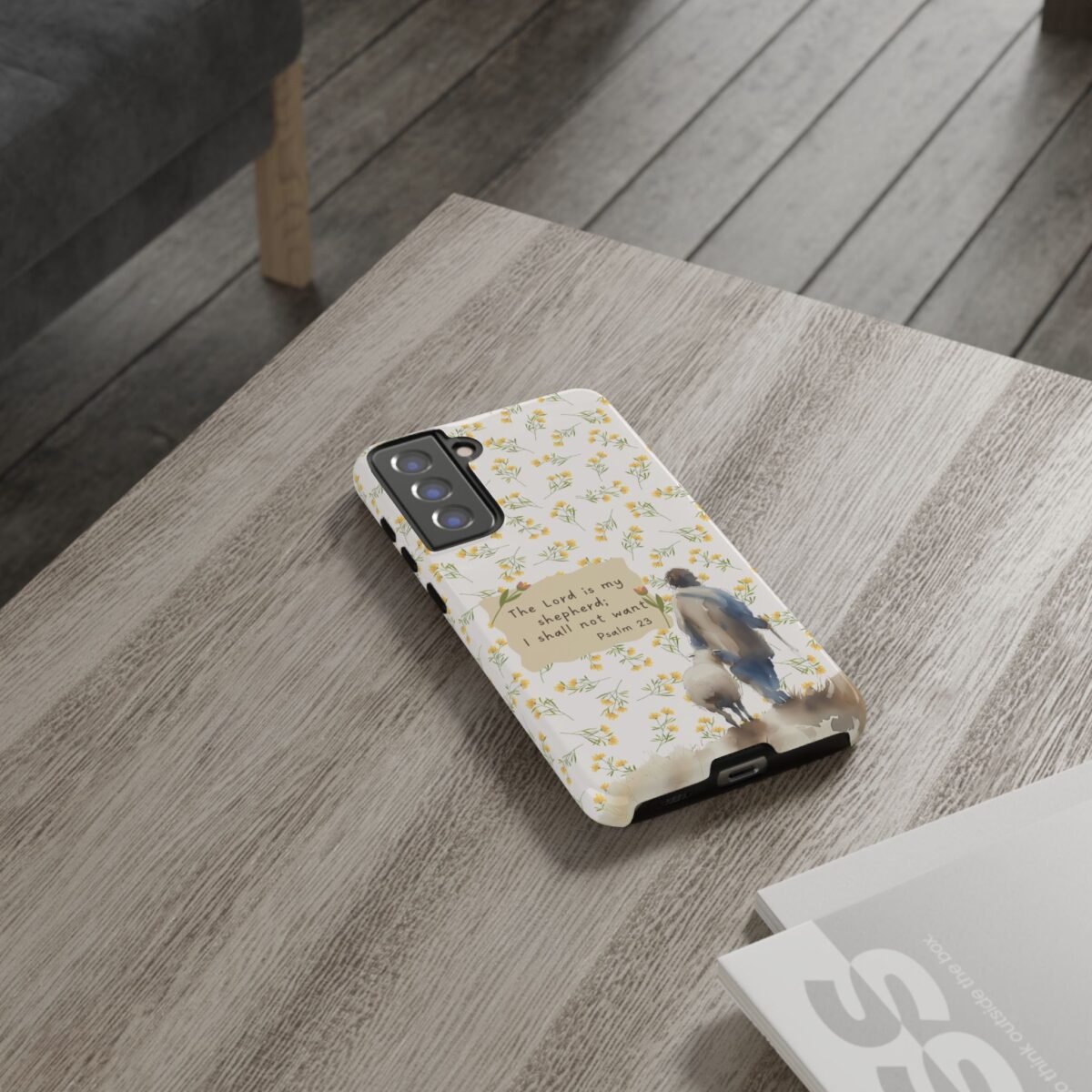 Christian Verse Phone Case The Lord is my Shepherd Psalm 23 Phone Case iPhone 16 15 14 13 12 Pro Max Samsung S24 S23 S22 S21 Plus Ultra