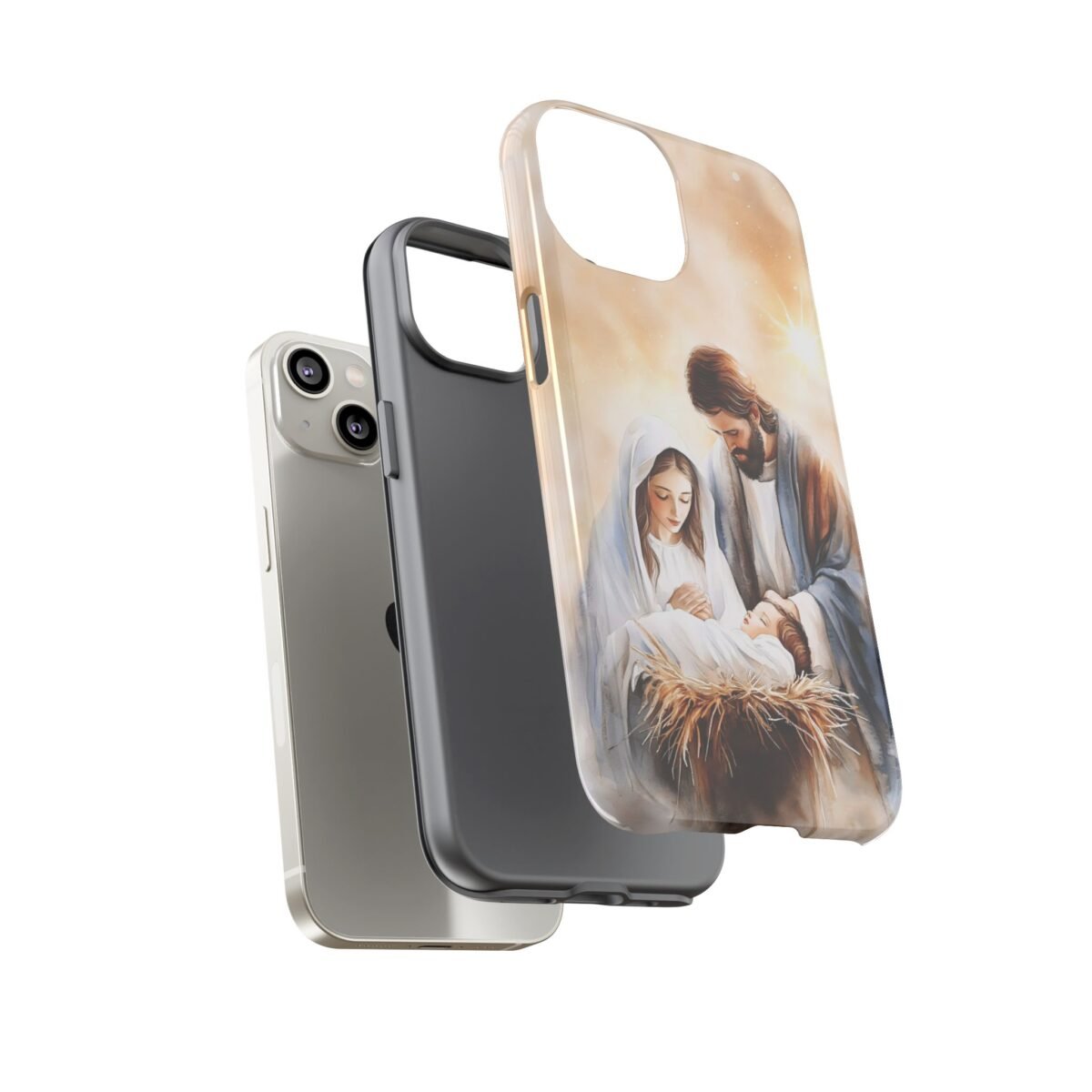 Nativity Phone Case Christian Phone Case Christmas Phone Casing iPhone Samsung Galaxy Google Pixel Phone Cover Faith Jesus Mary and Joseph