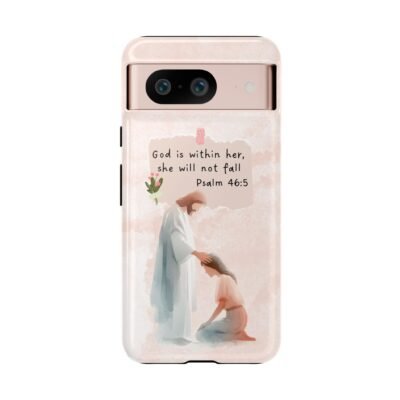 Christian Bible Verse Phone Case God is Within Her Psalm 46 5 Phone Case iPhone 16 15 14 13 12 Pro Max Samsung S24 S23 S22 S21 Plus Ultra
