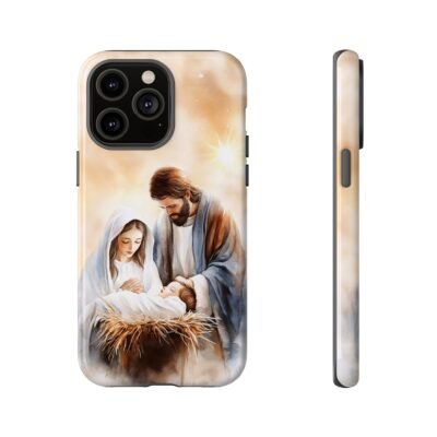 Nativity Phone Case Christian Phone Case Christmas Phone Casing iPhone Samsung Galaxy Google Pixel Phone Cover Faith Jesus Mary and Joseph