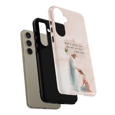 Christian Bible Verse Phone Case God is Within Her Psalm 46 5 Phone Case iPhone 16 15 14 13 12 Pro Max Samsung S24 S23 S22 S21 Plus Ultra