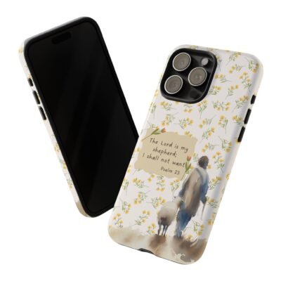 Christian Verse Phone Case The Lord is my Shepherd Psalm 23 Phone Case iPhone 16 15 14 13 12 Pro Max Samsung S24 S23 S22 S21 Plus Ultra