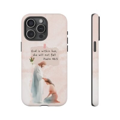 Christian Bible Verse Phone Case God is Within Her Psalm 46 5 Phone Case iPhone 16 15 14 13 12 Pro Max Samsung S24 S23 S22 S21 Plus Ultra