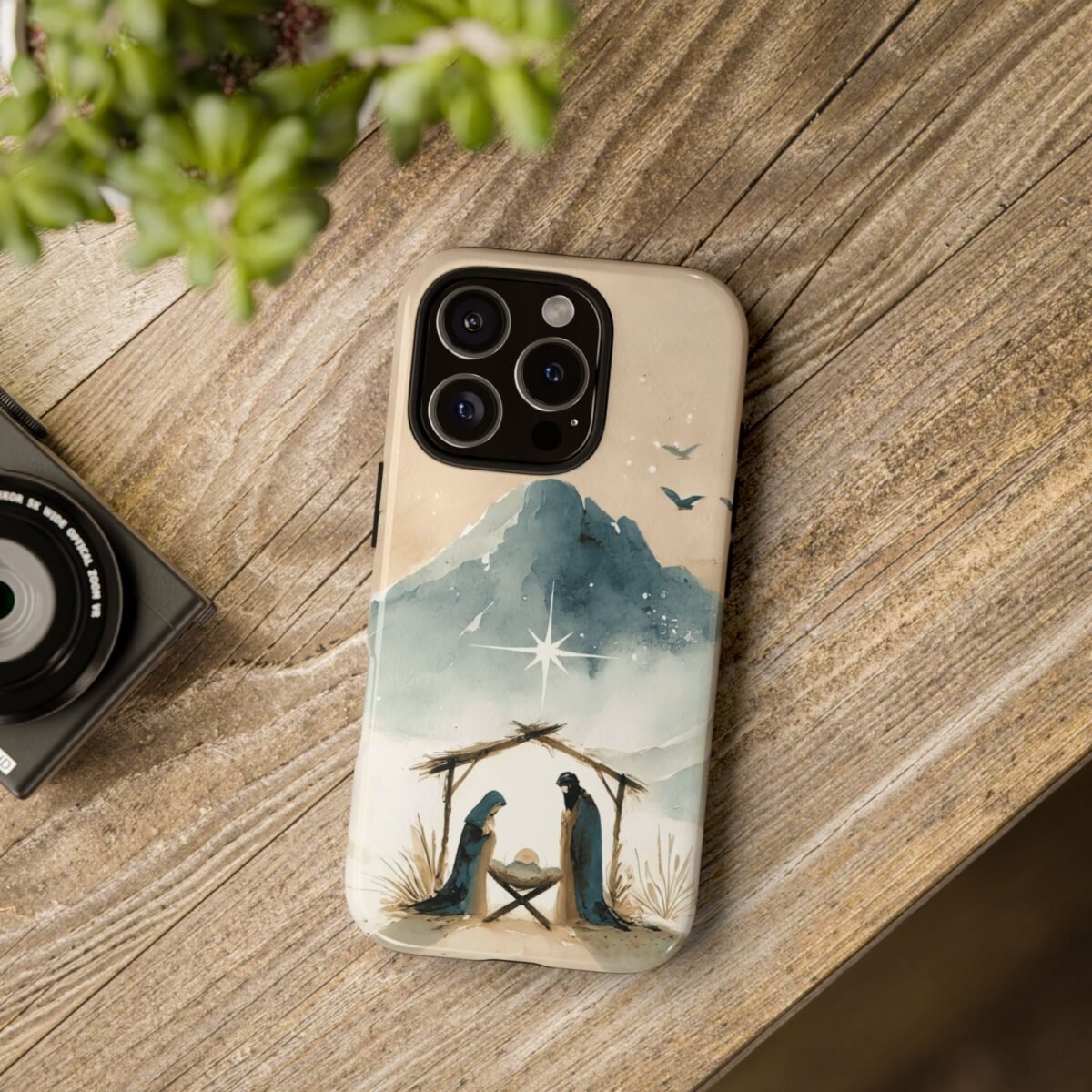 Nativity Phone Case Christian Phone Case Christmas Phone Casing iPhone Samsung Galaxy Google Pixel Phone Cover Faith Jesus Mary and Joseph