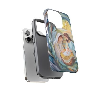 Nativity Phone Case Christian Phone Case Paper Cut 3D Effect Christmas Phone Casing iPhone Samsung Galaxy Google Pixel Faith Phone Cover