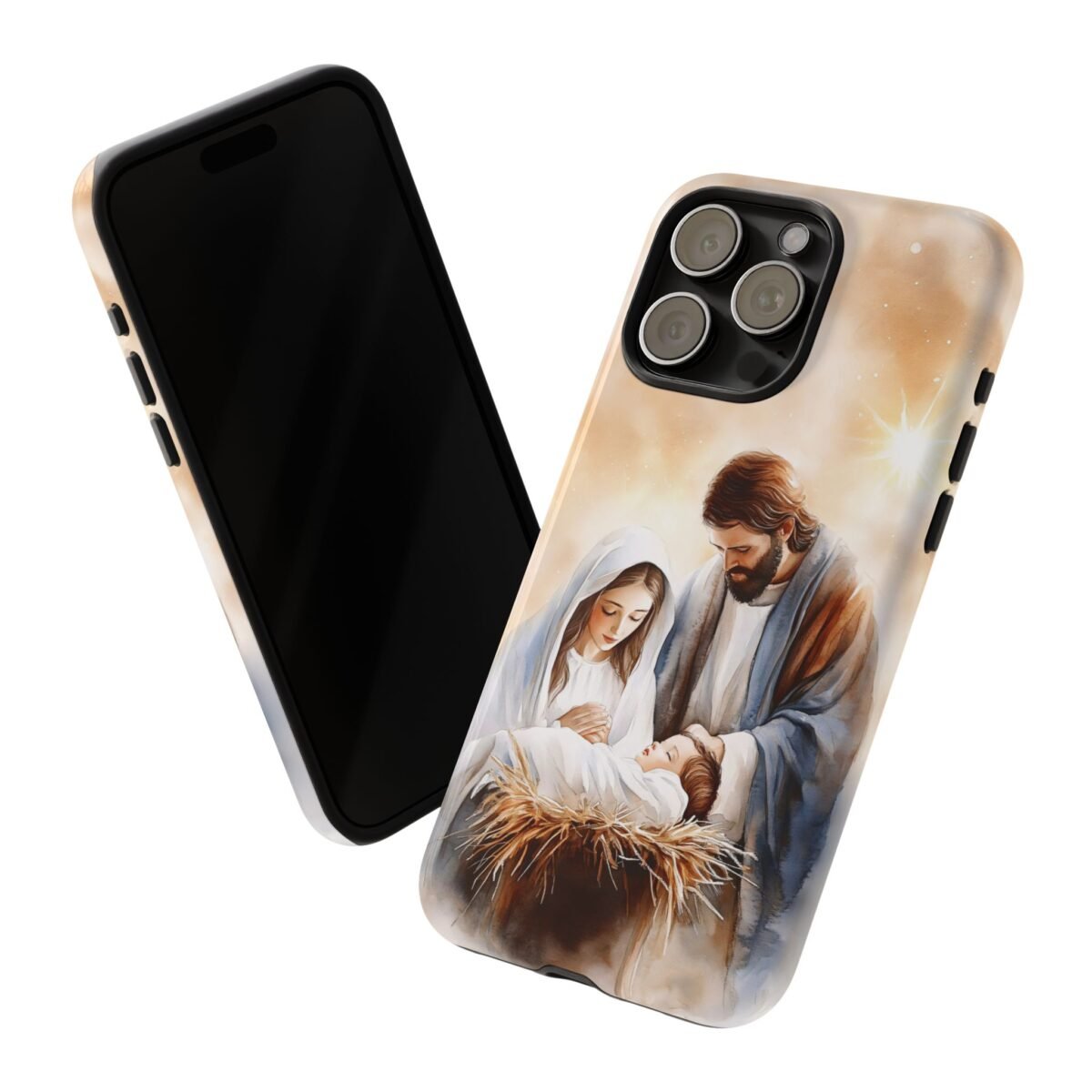 Nativity Phone Case Christian Phone Case Christmas Phone Casing iPhone Samsung Galaxy Google Pixel Phone Cover Faith Jesus Mary and Joseph