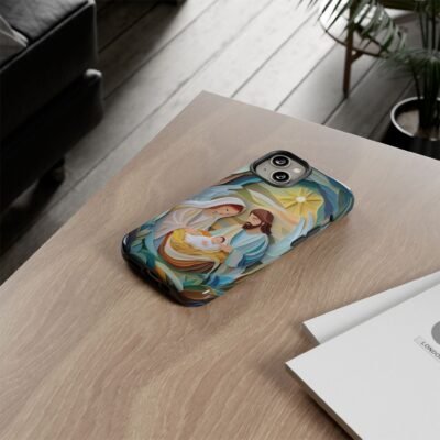 Nativity Phone Case Christian Phone Case Paper Cut 3D Effect Christmas Phone Casing iPhone Samsung Galaxy Google Pixel Faith Phone Cover