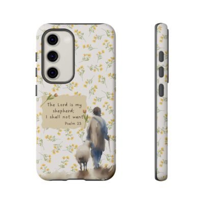 Christian Verse Phone Case The Lord is my Shepherd Psalm 23 Phone Case iPhone 16 15 14 13 12 Pro Max Samsung S24 S23 S22 S21 Plus Ultra