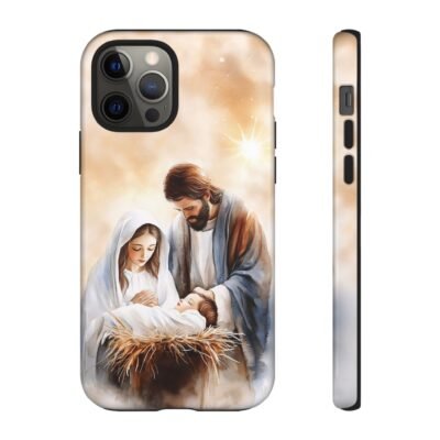 Nativity Phone Case Christian Phone Case Christmas Phone Casing iPhone Samsung Galaxy Google Pixel Phone Cover Faith Jesus Mary and Joseph