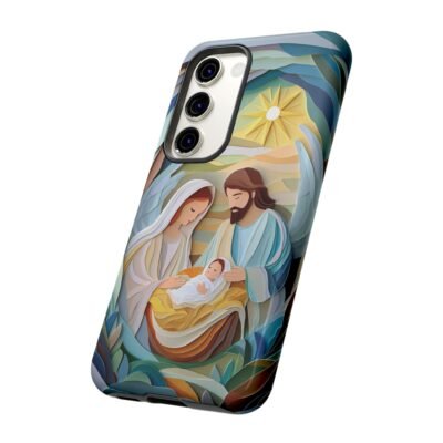 Nativity Phone Case Christian Phone Case Paper Cut 3D Effect Christmas Phone Casing iPhone Samsung Galaxy Google Pixel Faith Phone Cover