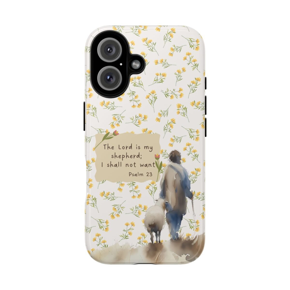 Christian Verse Phone Case The Lord is my Shepherd Psalm 23 Phone Case iPhone 16 15 14 13 12 Pro Max Samsung S24 S23 S22 S21 Plus Ultra