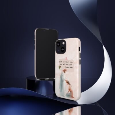 Christian Bible Verse Phone Case God is Within Her Psalm 46 5 Phone Case iPhone 16 15 14 13 12 Pro Max Samsung S24 S23 S22 S21 Plus Ultra