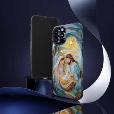 Nativity Phone Case Christian Phone Case Paper Cut 3D Effect Christmas Phone Casing iPhone Samsung Galaxy Google Pixel Faith Phone Cover