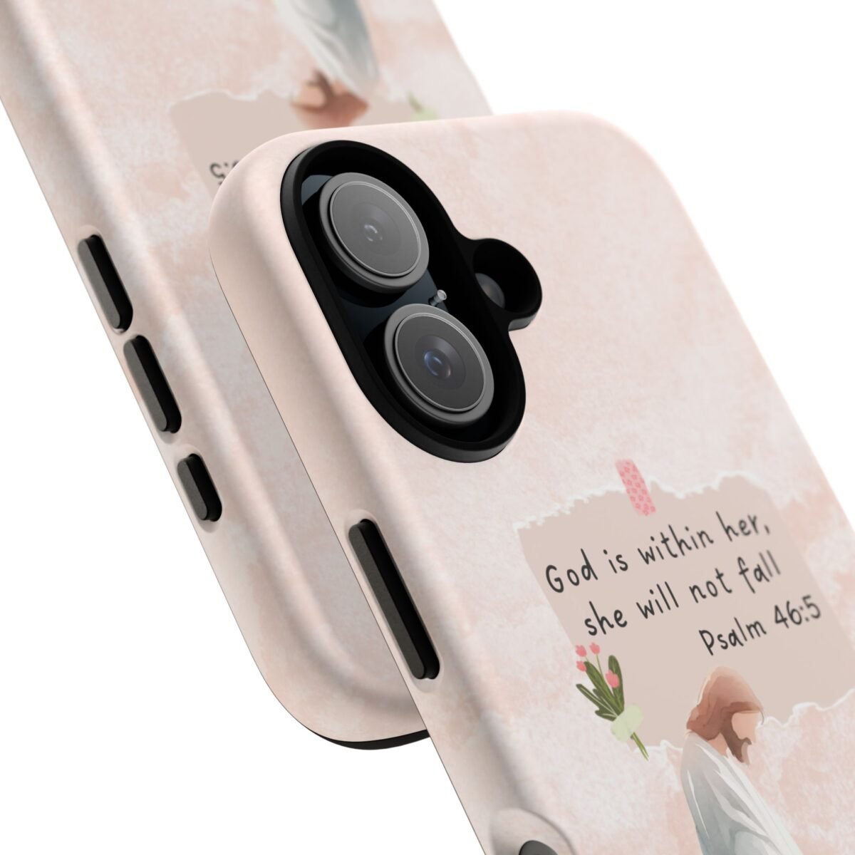 Christian Bible Verse Phone Case God is Within Her Psalm 46 5 Phone Case iPhone 16 15 14 13 12 Pro Max Samsung S24 S23 S22 S21 Plus Ultra