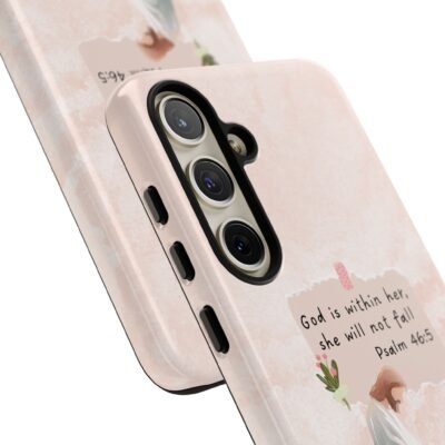 Christian Bible Verse Phone Case God is Within Her Psalm 46 5 Phone Case iPhone 16 15 14 13 12 Pro Max Samsung S24 S23 S22 S21 Plus Ultra