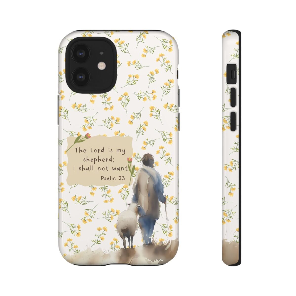 Christian Verse Phone Case The Lord is my Shepherd Psalm 23 Phone Case iPhone 16 15 14 13 12 Pro Max Samsung S24 S23 S22 S21 Plus Ultra
