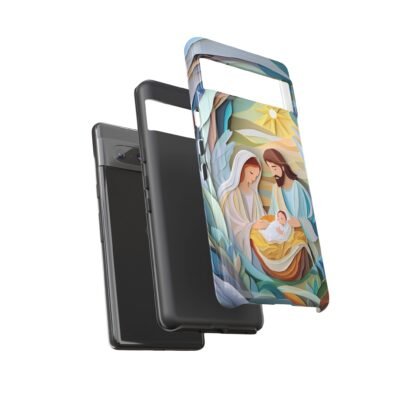 Nativity Phone Case Christian Phone Case Paper Cut 3D Effect Christmas Phone Casing iPhone Samsung Galaxy Google Pixel Faith Phone Cover