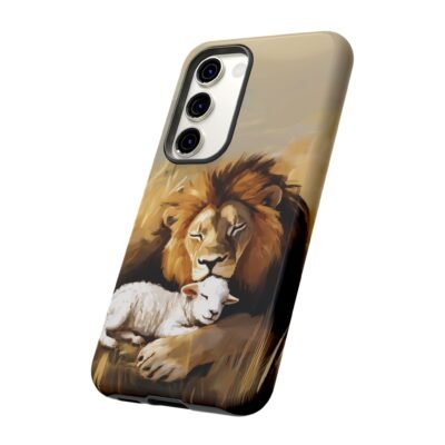 Copy of Lion and the Lamb Christian Phone Case iPhone Samsung Galaxy Google Pixel Faith in Jesus God Phone Cover Christian Inspired Gift Phone Case