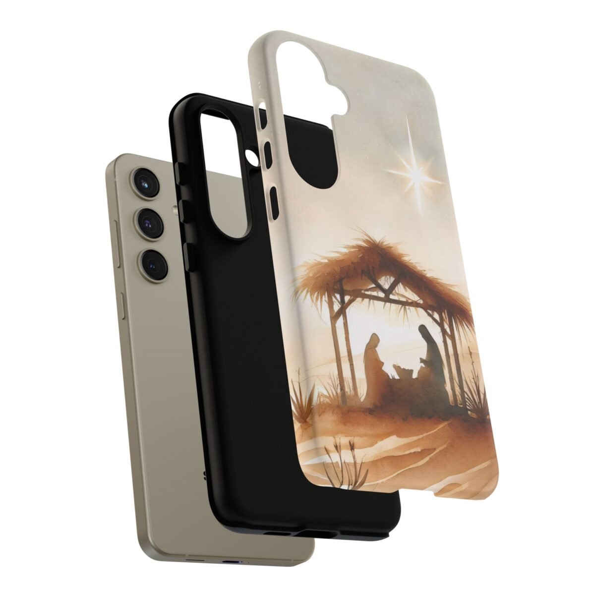 Nativity Phone Case Christian Phone Case Christmas Phone Casing iPhone Samsung Galaxy Google Pixel Phone Cover Faith Jesus Mary and Joseph