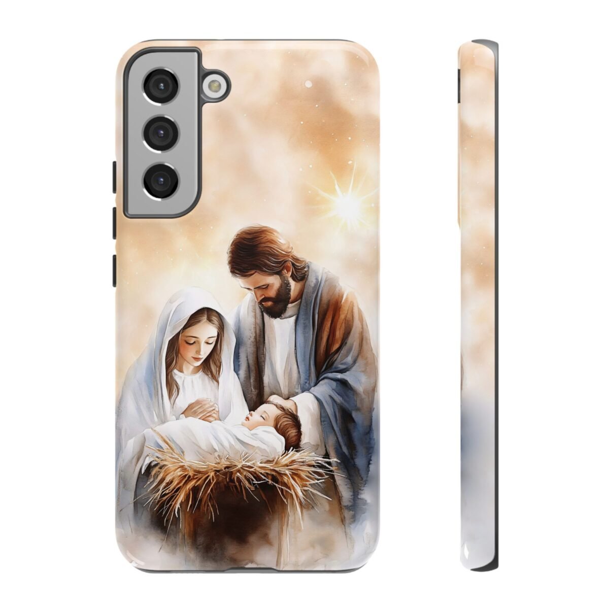 Nativity Phone Case Christian Phone Case Christmas Phone Casing iPhone Samsung Galaxy Google Pixel Phone Cover Faith Jesus Mary and Joseph