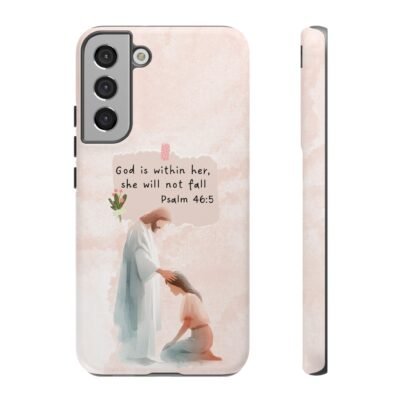 Christian Bible Verse Phone Case God is Within Her Psalm 46 5 Phone Case iPhone 16 15 14 13 12 Pro Max Samsung S24 S23 S22 S21 Plus Ultra