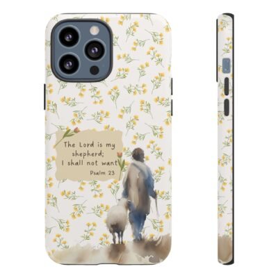 Christian Verse Phone Case The Lord is my Shepherd Psalm 23 Phone Case iPhone 16 15 14 13 12 Pro Max Samsung S24 S23 S22 S21 Plus Ultra