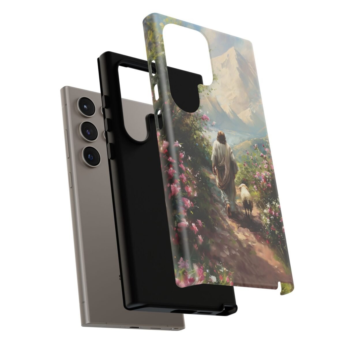 Christian Phone Case Jesus Leaves the 99 Jesus and the Sheep Phone Case Faith Phone Casing iPhone Samsung Galaxy Google Pixel iPhone 16 Case