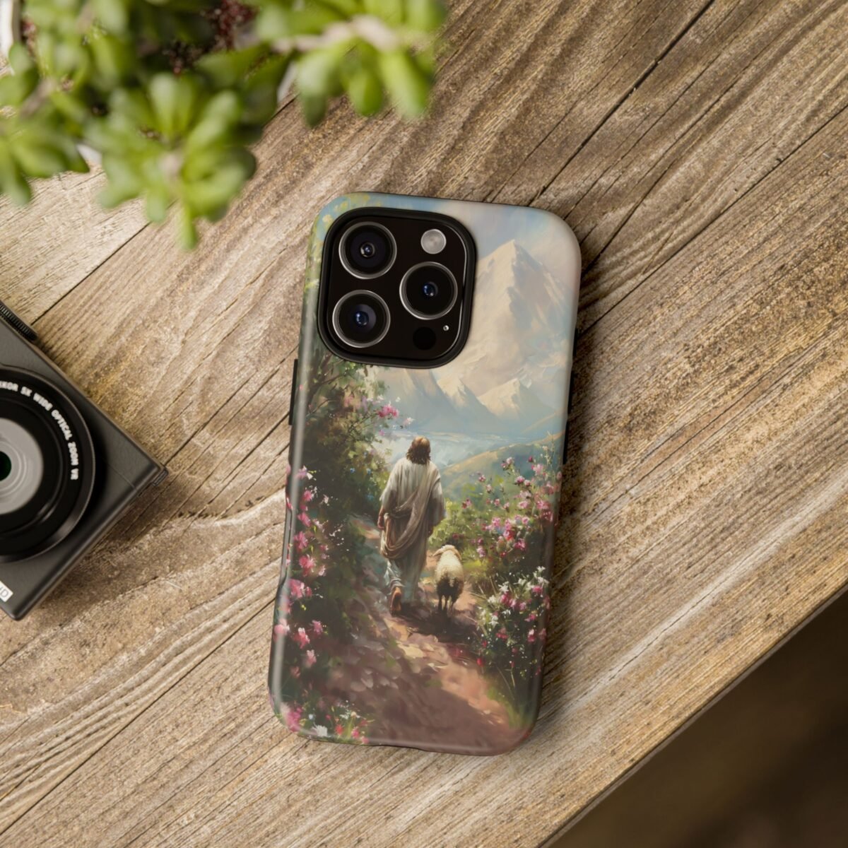 Christian Phone Case Jesus Leaves the 99 Jesus and the Sheep Phone Case Faith Phone Casing iPhone Samsung Galaxy Google Pixel iPhone 16 Case