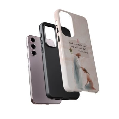 Christian Bible Verse Phone Case God is Within Her Psalm 46 5 Phone Case iPhone 16 15 14 13 12 Pro Max Samsung S24 S23 S22 S21 Plus Ultra