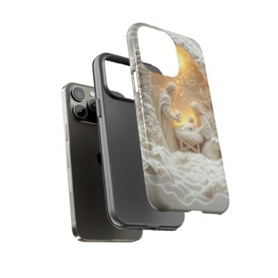 Nativity Phone Case Christian Phone Case 3D Effect Christmas Phone Casing iPhone Samsung Galaxy Google Pixel Faith Jesus Mary Joseph Case