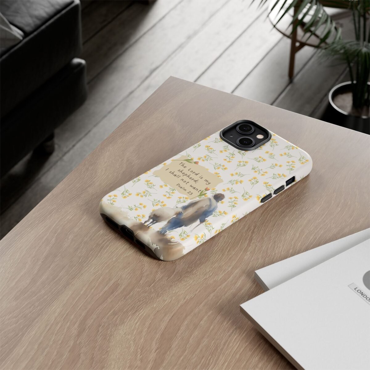 Christian Verse Phone Case The Lord is my Shepherd Psalm 23 Phone Case iPhone 16 15 14 13 12 Pro Max Samsung S24 S23 S22 S21 Plus Ultra
