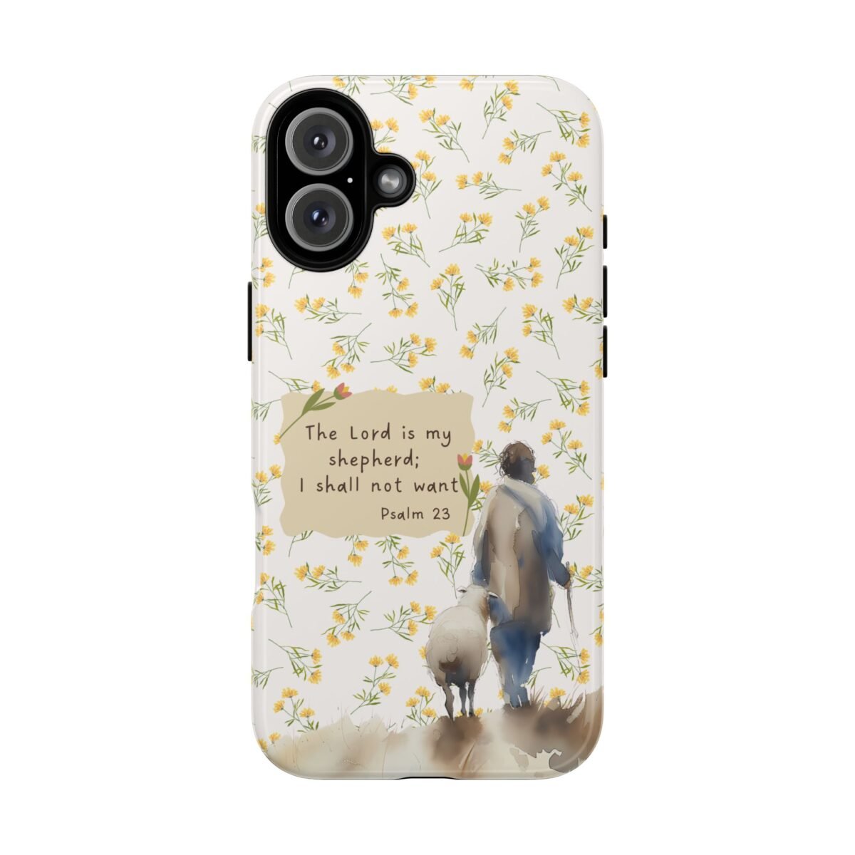 Christian Verse Phone Case The Lord is my Shepherd Psalm 23 Phone Case iPhone 16 15 14 13 12 Pro Max Samsung S24 S23 S22 S21 Plus Ultra