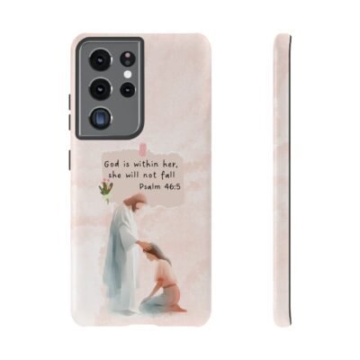 Christian Bible Verse Phone Case God is Within Her Psalm 46 5 Phone Case iPhone 16 15 14 13 12 Pro Max Samsung S24 S23 S22 S21 Plus Ultra