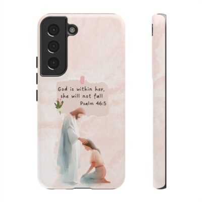 Christian Bible Verse Phone Case God is Within Her Psalm 46 5 Phone Case iPhone 16 15 14 13 12 Pro Max Samsung S24 S23 S22 S21 Plus Ultra