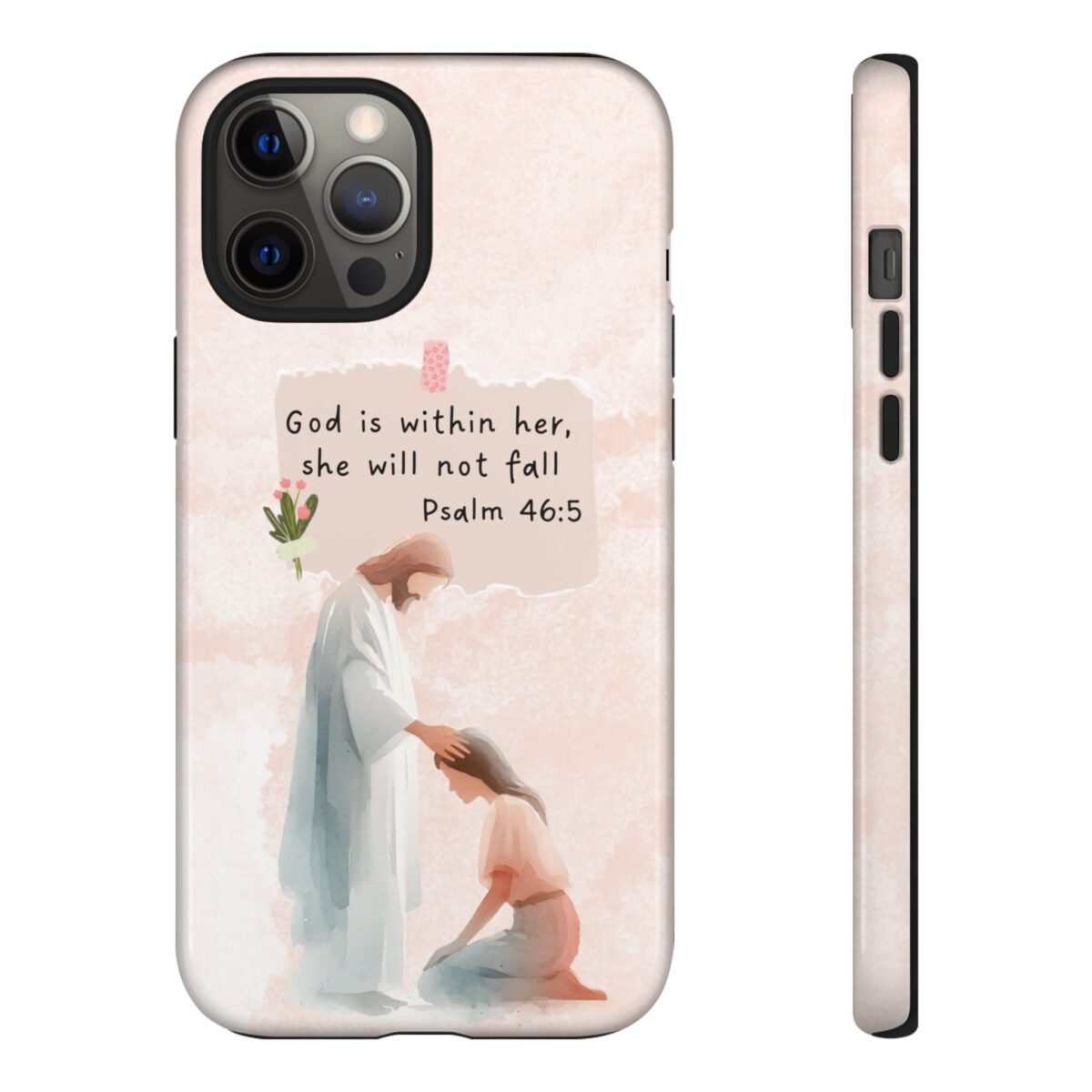 Christian Bible Verse Phone Case God is Within Her Psalm 46 5 Phone Case iPhone 16 15 14 13 12 Pro Max Samsung S24 S23 S22 S21 Plus Ultra