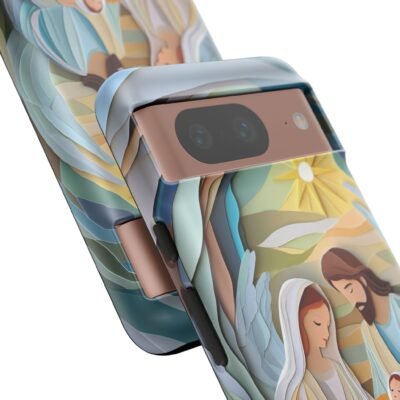 Nativity Phone Case Christian Phone Case Paper Cut 3D Effect Christmas Phone Casing iPhone Samsung Galaxy Google Pixel Faith Phone Cover