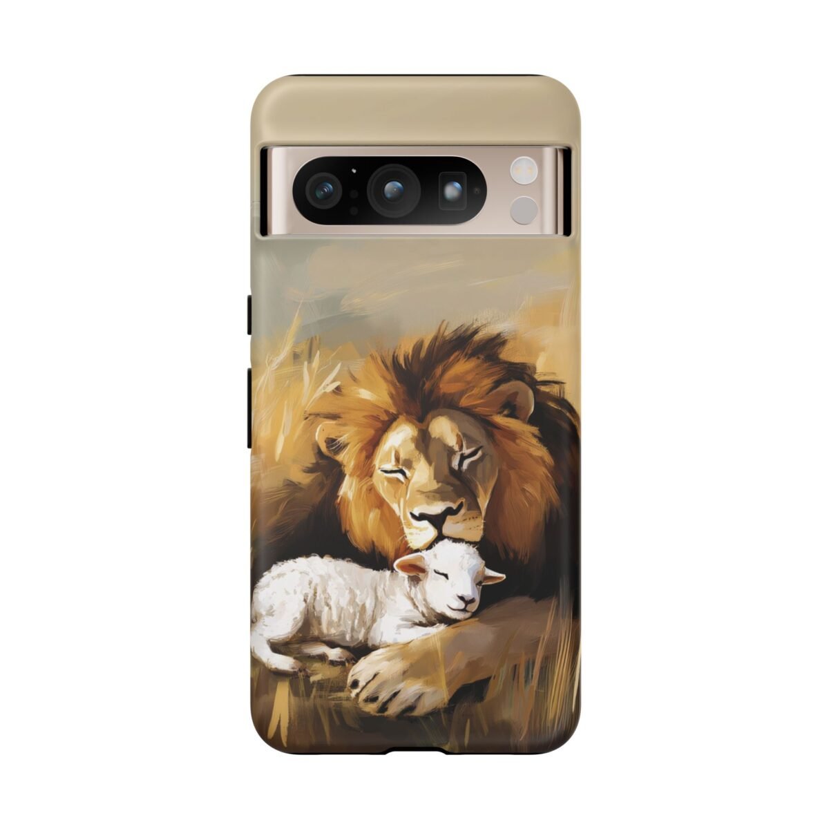 Copy of Lion and the Lamb Christian Phone Case iPhone Samsung Galaxy Google Pixel Faith in Jesus God Phone Cover Christian Inspired Gift Phone Case