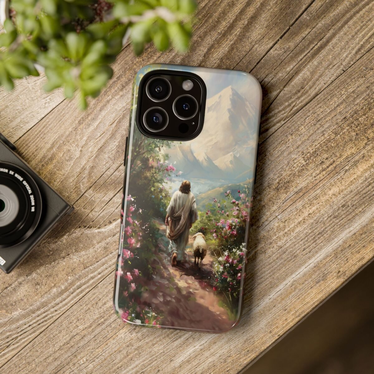 Christian Phone Case Jesus Leaves the 99 Jesus and the Sheep Phone Case Faith Phone Casing iPhone Samsung Galaxy Google Pixel iPhone 16 Case