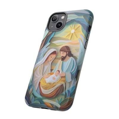 Nativity Phone Case Christian Phone Case Paper Cut 3D Effect Christmas Phone Casing iPhone Samsung Galaxy Google Pixel Faith Phone Cover