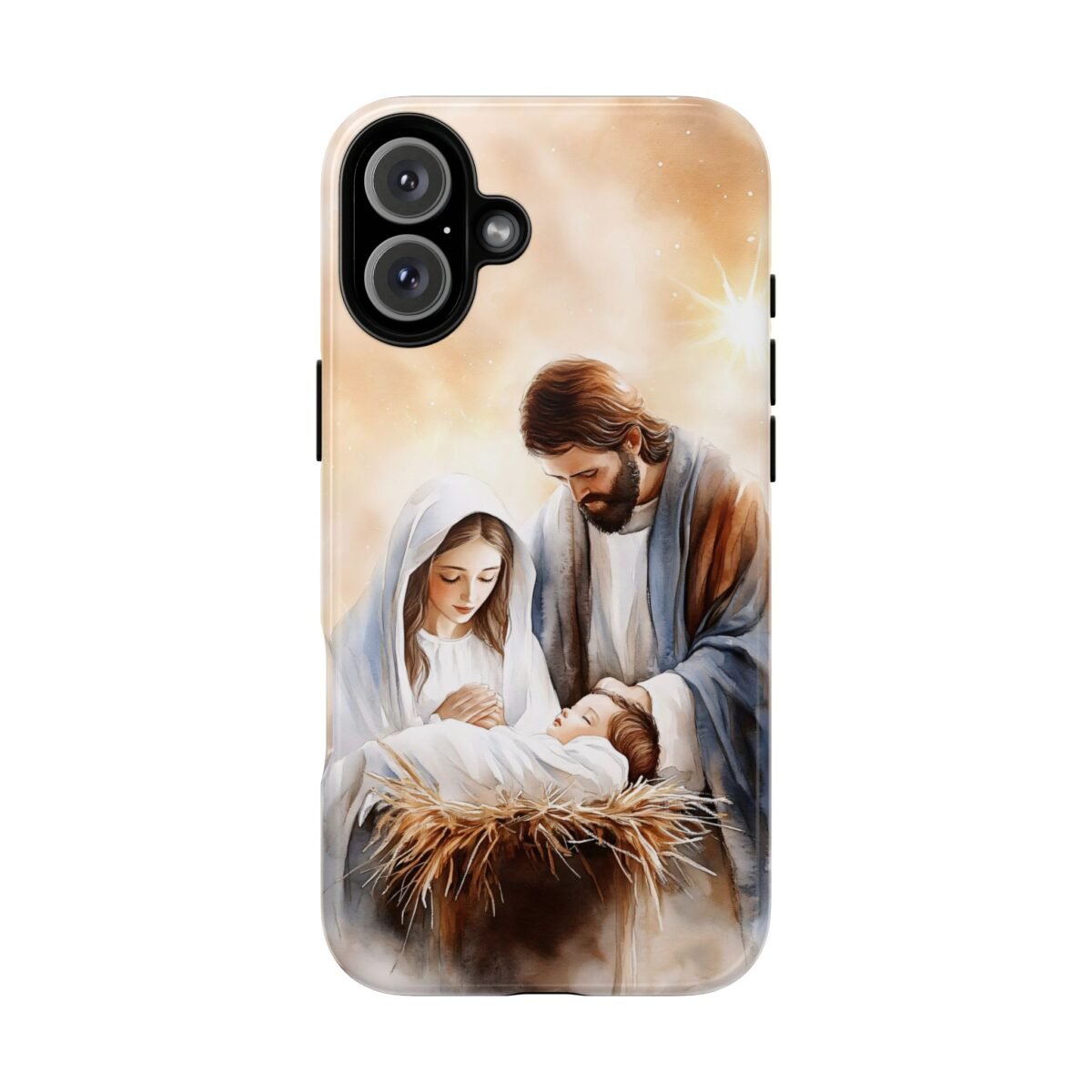 Nativity Phone Case Christian Phone Case Christmas Phone Casing iPhone Samsung Galaxy Google Pixel Phone Cover Faith Jesus Mary and Joseph