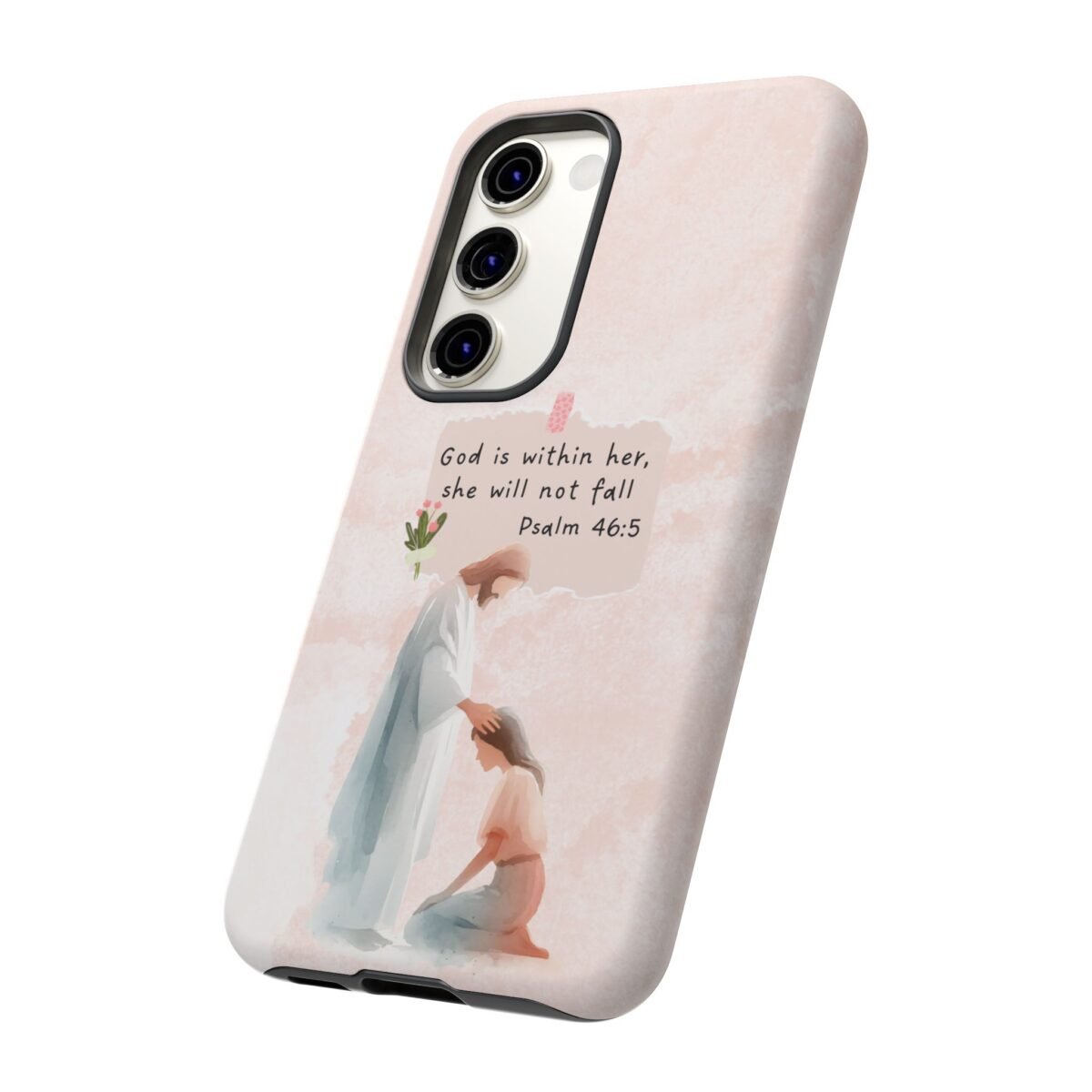 Christian Bible Verse Phone Case God is Within Her Psalm 46 5 Phone Case iPhone 16 15 14 13 12 Pro Max Samsung S24 S23 S22 S21 Plus Ultra