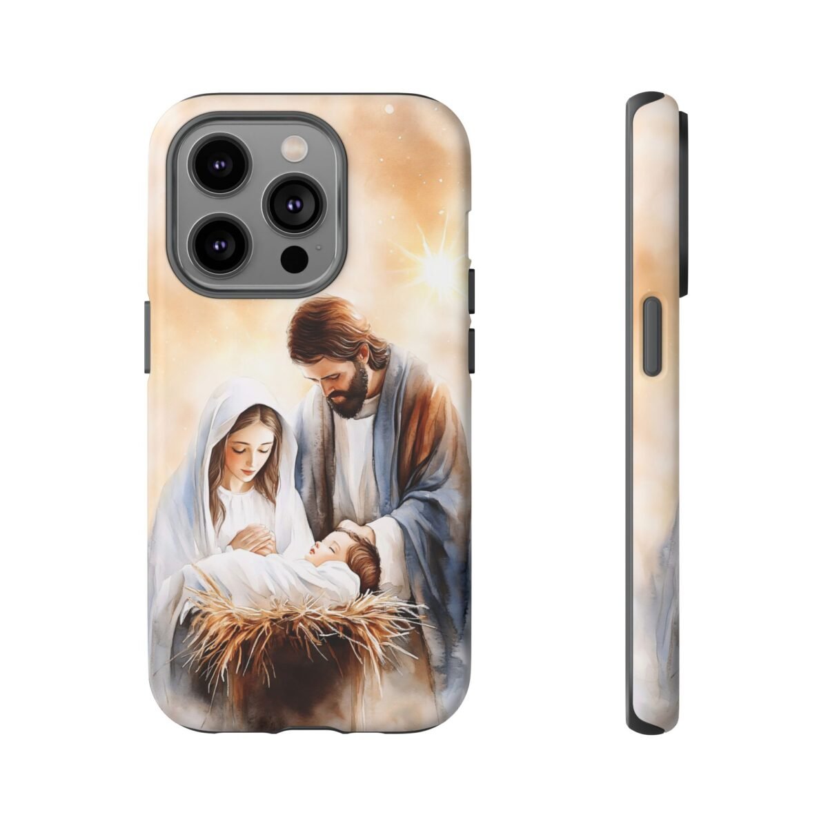 Nativity Phone Case Christian Phone Case Christmas Phone Casing iPhone Samsung Galaxy Google Pixel Phone Cover Faith Jesus Mary and Joseph